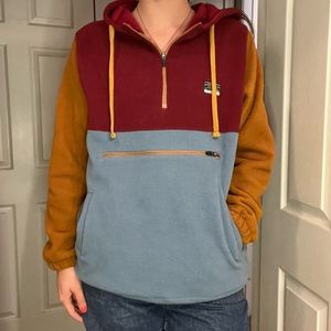 Tri-colored hoodie